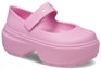 Shop Crocs Stomp Mary Jane 'Pink Tweed' 209939-6XS