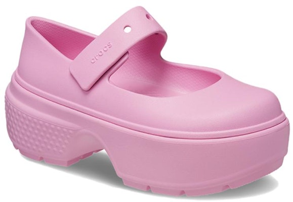 Crocs Stomp Mary Jane 'Pink Tweed' 209939-6XS Shop Crocs Stomp Mary Jane 'Pink Tweed' 209939-6XS