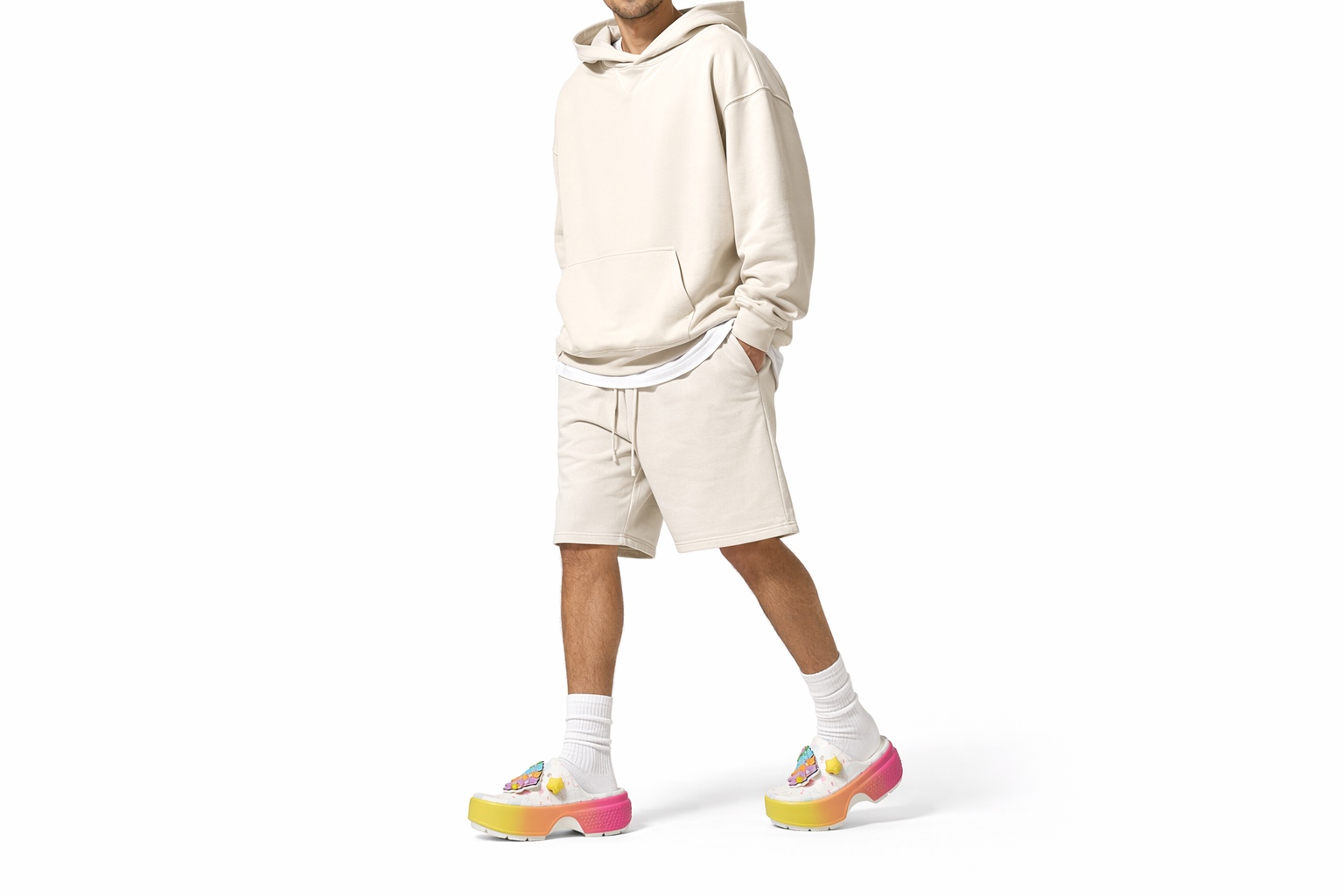 Order Crocs 卡洛驰 Stomp Slide Care Bears 慈幼熊拖鞋 210108-100