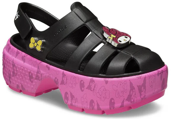 Crocs Stomp Slide 凯蒂猫与好友美乐蒂和库洛米款 210104-100 Lookbook Crocs Stomp Slide 凯蒂猫与好友美乐蒂和库洛米款 210104-100