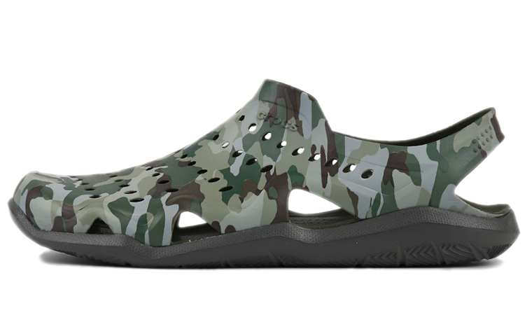 Crocs Swiftwater Camo Wave Sandals 'Green Brown' 206010-97G