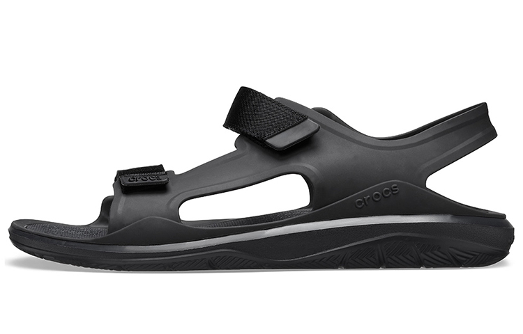 Crocs Swiftwater Light Cozy Sports Black Sandals 206526-060