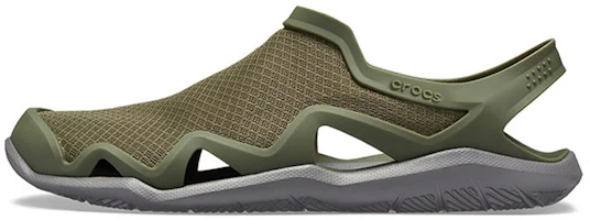 Crocs Swiftwater Mesh Wave Sandals 'Army Green' 205701-3TF Crocs Swiftwater Mesh Wave Sandals 'Army Green' 205701-3TF