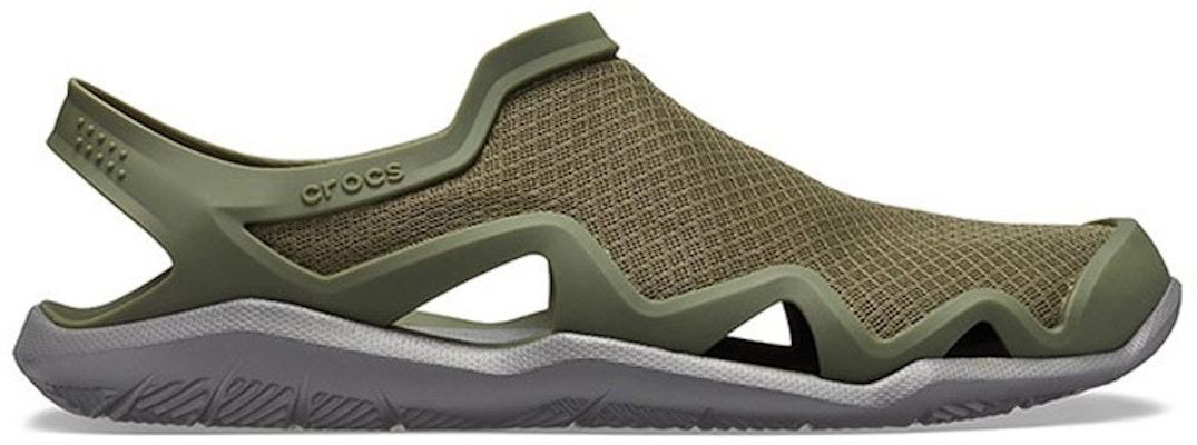 Crocs Swiftwater Mesh Wave Sandals 'Army Green' 205701-3TF Order Crocs Swiftwater Mesh Wave Sandals 'Army Green' 205701-3TF