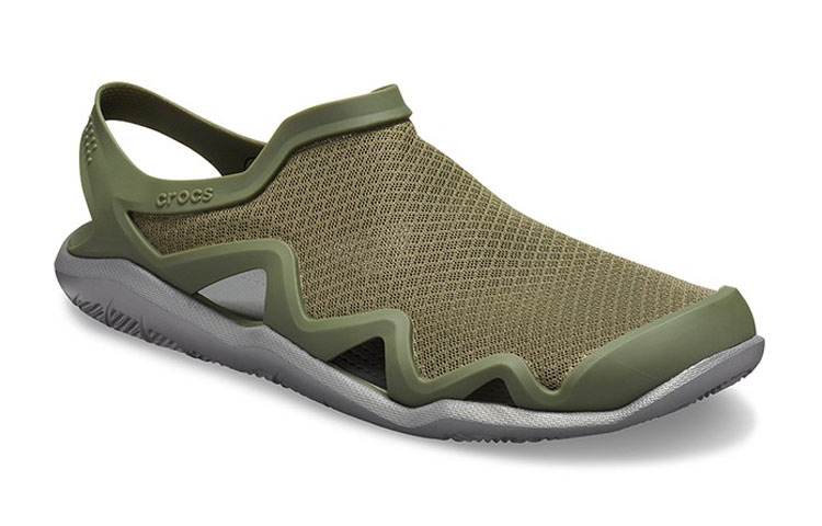 Lookbook Crocs Swiftwater Mesh Wave Sandals 'Army Green' 205701-3TF