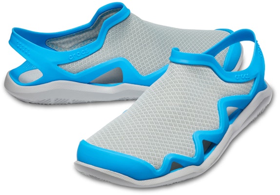 Sandal Crocs Swiftwater Mesh Wave 'Kelabu Biru' 205701-07X Shop Sandal Crocs Swiftwater Mesh Wave 'Kelabu Biru' 205701-07X