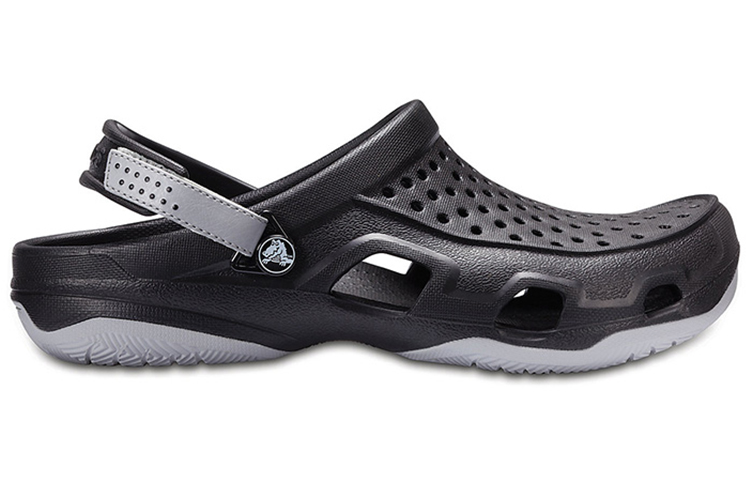 Order Crocs Swiftwater Sandal 'Black Grey' 203981-02G