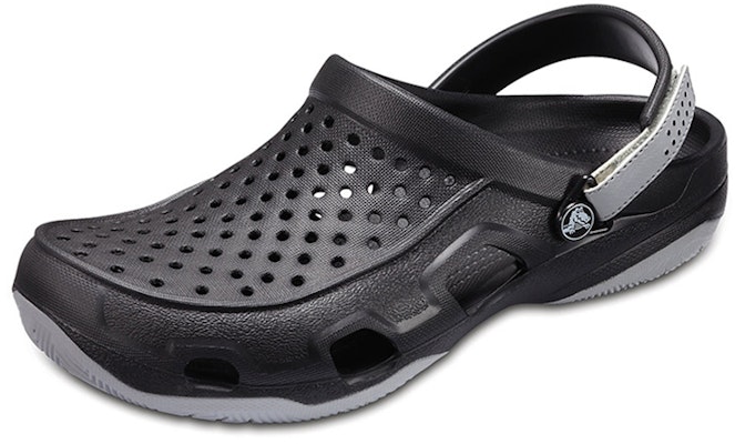 Crocs Swiftwater Sandal 'Black Grey' 203981-02G Shop Crocs Swiftwater Sandal 'Black Grey' 203981-02G