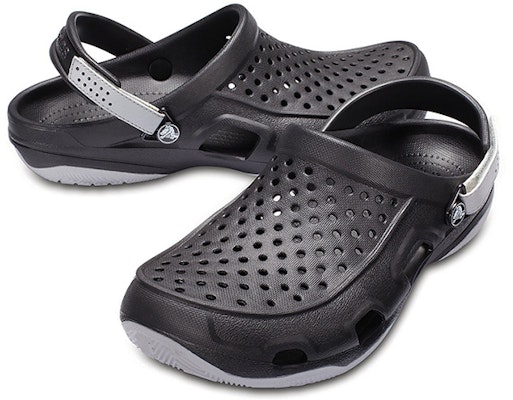 Crocs Swiftwater Sandal 'Black Grey' 203981-02G Purchase Crocs Swiftwater Sandal 'Black Grey' 203981-02G