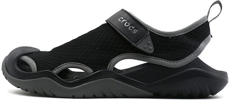 Crocs Swiftwater Sandals 'Black Dark Grey' 205289-001 Crocs Swiftwater Sandals 'Black Dark Grey' 205289-001