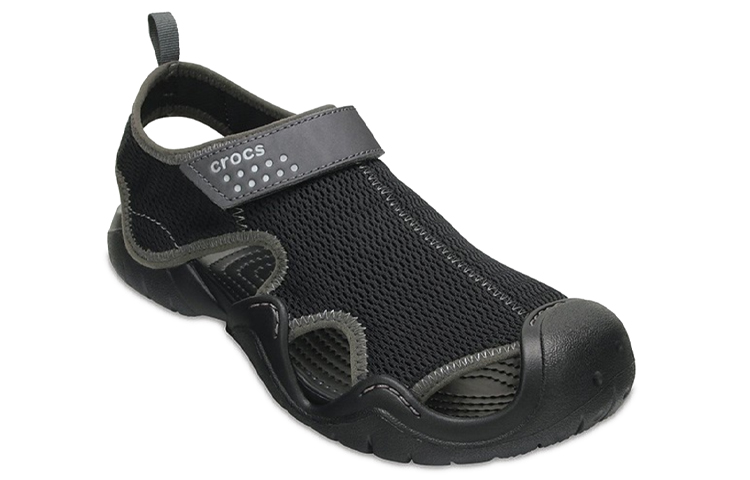 Order Crocs Swiftwater 凉鞋‘黑色浅灰’ 203967-02S