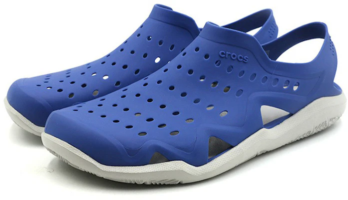 Crocs Swiftwater Wave 簡約休閒沙灘洞洞涼鞋 藍色 Shop Crocs Swiftwater Wave 簡約休閒沙灘洞洞涼鞋 藍色