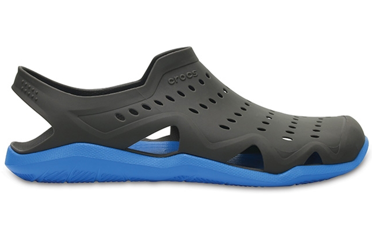 Order Crocs Swiftwater 戶外沙灘洞洞涼鞋 黑藍