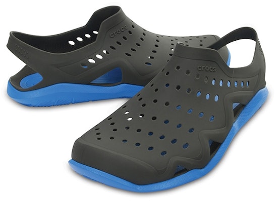 Crocs Swiftwater 戶外沙灘洞洞涼鞋 黑藍 Shop Crocs Swiftwater 戶外沙灘洞洞涼鞋 黑藍