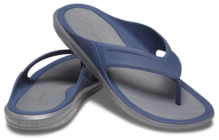 Shop Crocs Swiftwater Wave Flip Flops 'Navy Blue' 206242-4HE