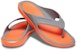 Crocs Swiftwater Wave Flip Flops 'Jingga Kelabu' 206242-0EK