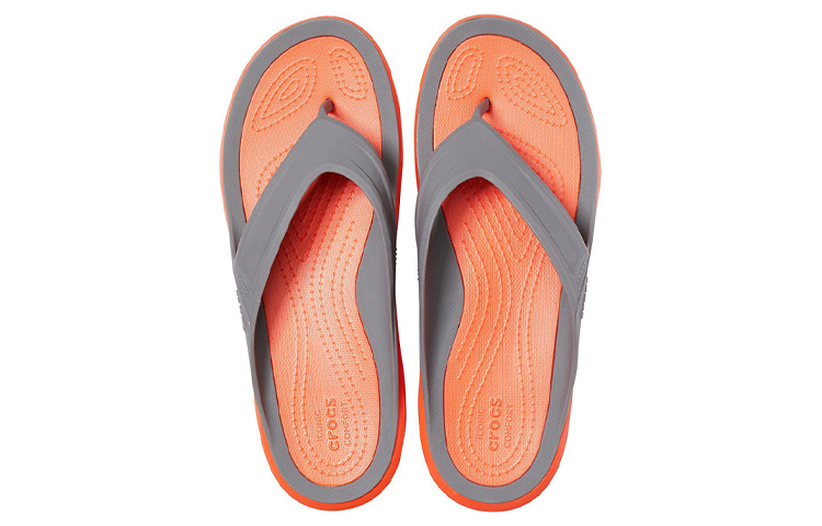 Purchase Crocs Swiftwater Wave Flip Flops 'Orange Grey' 206242-0EK
