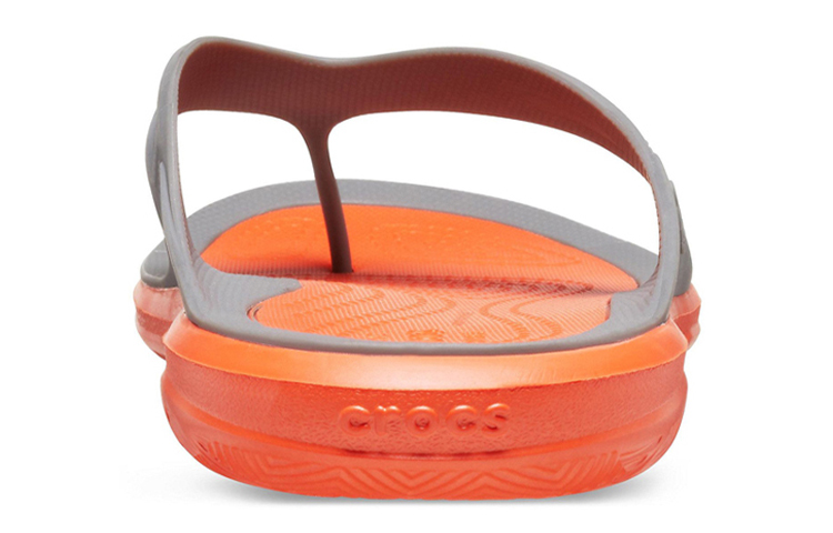 Details for Crocs Swiftwater Wave Flip Flops 'Orange Grey' 206242-0EK