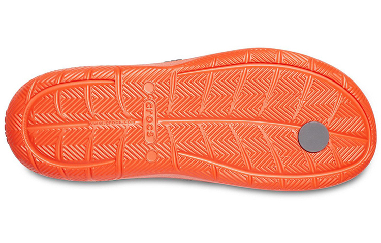 Sizing Crocs Swiftwater Wave Flip Flops 'Orange Grey' 206242-0EK