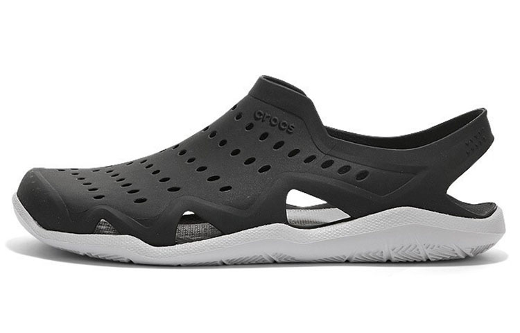 Crocs Swiftwater Wave Sandals 'Wave Black Pearl White' 203963-069