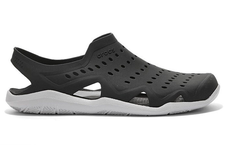 Order Crocs Swiftwater Wave Sandals 'Wave Black Pearl White' 203963-069