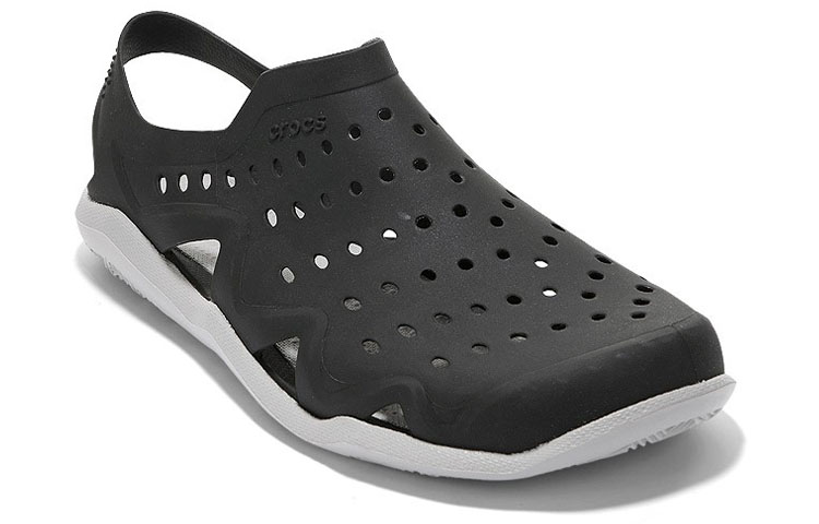 Lookbook Crocs Swiftwater Wave Sandals 'Wave Black Pearl White' 203963-069