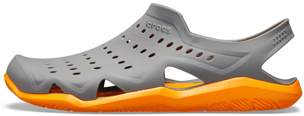 Crocs Swiftwater Wave Shoes 'Slate Grey Blazing Orange' 203963-0FR Buy Crocs Swiftwater Wave Shoes 'Slate Grey Blazing Orange' 203963-0FR