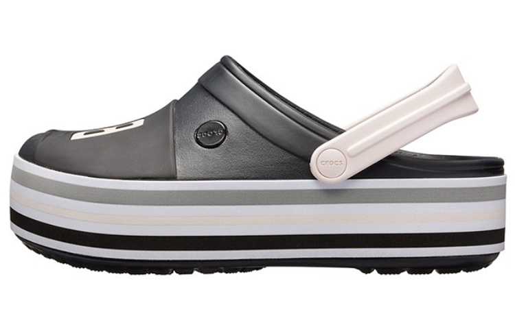 Crocs Thick Sole Black Unisex Sandals 205699-001
