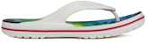 Selipar Corak Tie Dye Crocs Putih Unisex 'White' 206358-94S