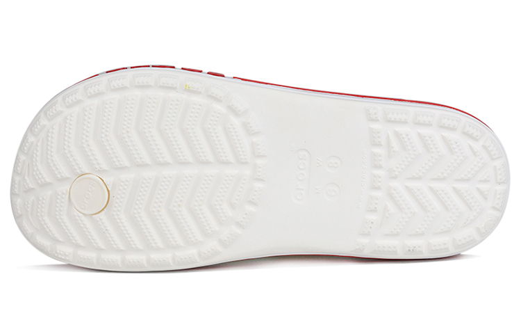 Shop Crocs 貝雅卡駱班 扎染花紋人字拖 拖鞋 白色 男女同款