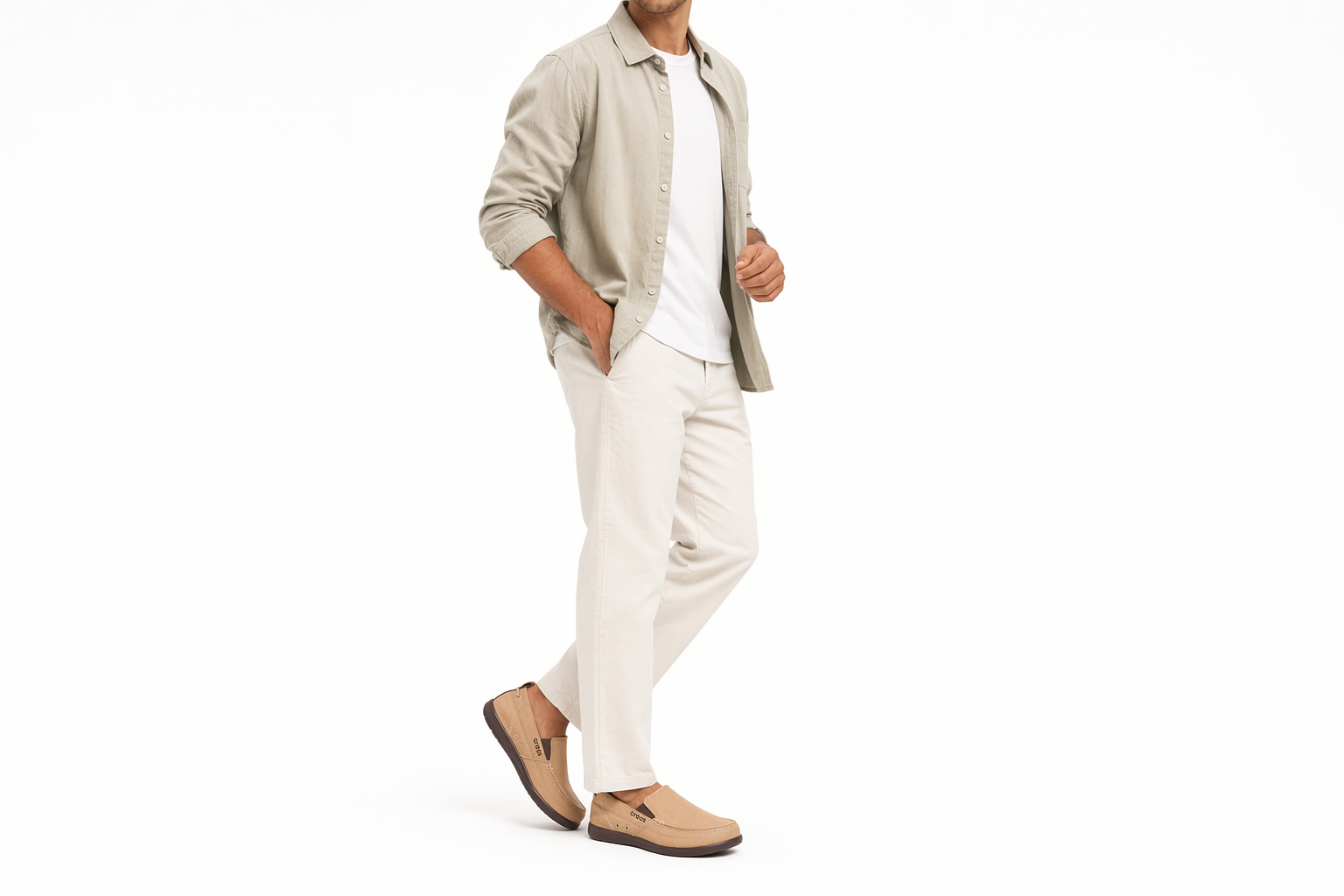 Order Crocs Walu SYN 石板 '卡其浓缩咖啡' 207635-23G