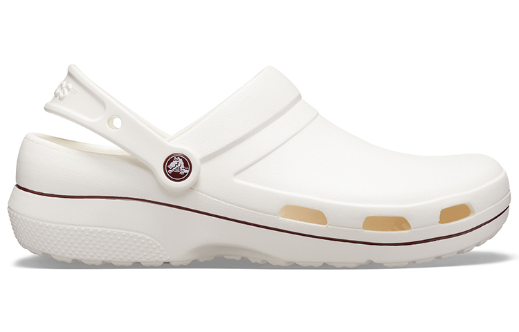 Order Crocs Wear-Resistant Cozy Sports Unisex White Brown Sandals 'White Brown' 205883-0FW