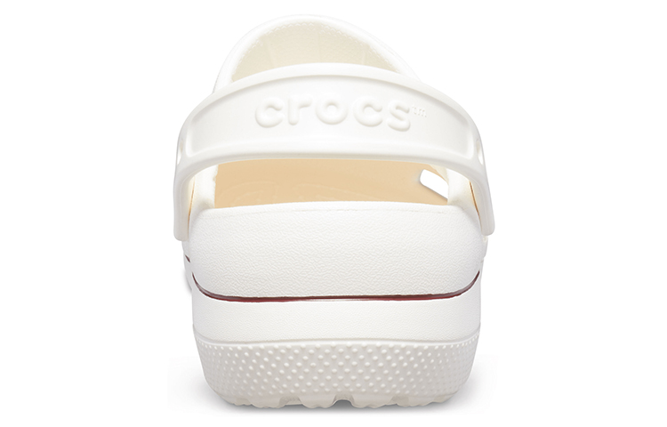 Details for Crocs Wear-Resistant Cozy Sports Unisex White Brown Sandals 'White Brown' 205883-0FW