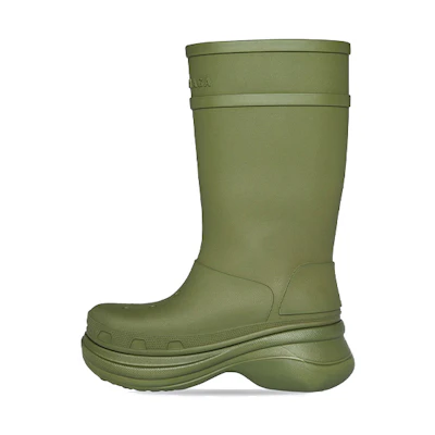 Crocs Balenciaga Clog Boot 2.0 'Army Green'