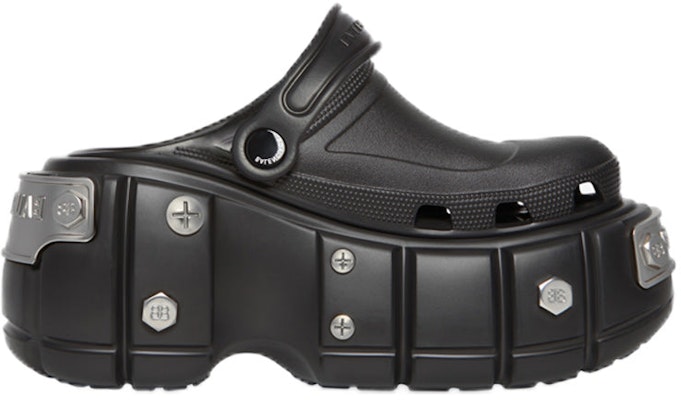 Crocs x Balenciaga 硬胶凉鞋 '黑色' 687397-W1S8N-1081 Lookbook Crocs x Balenciaga 硬胶凉鞋 '黑色' 687397-W1S8N-1081