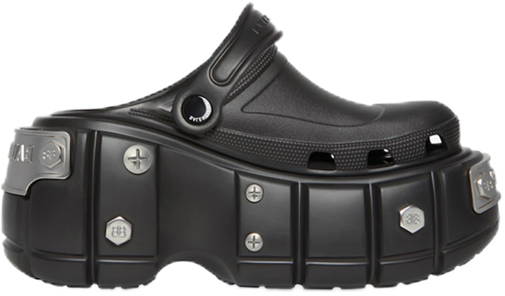 Crocs x Balenciaga 黑色硬质凉鞋 687397W1S8N1081-/-687398W1S8N1081 Lookbook Crocs x Balenciaga 黑色硬质凉鞋 687397W1S8N1081-/-687398W1S8N1081