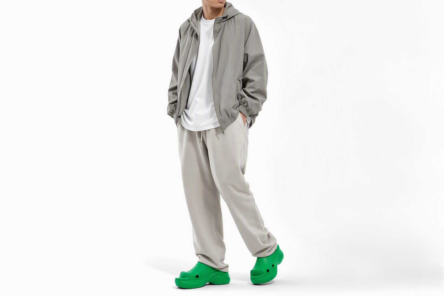 Order Crocs x Balenciaga 游泳拖鞋 “绿色” 677386W1S8E3033