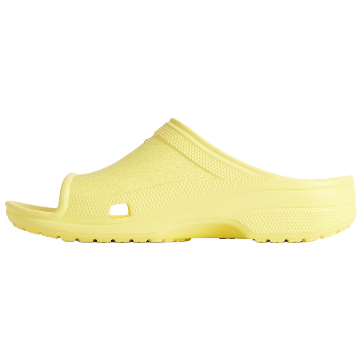 Crocs x Balenciaga Yellow Flat Slip-On Clog Slides 793445W1S8E7300