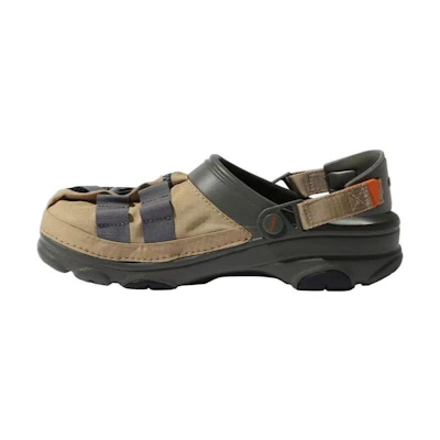 Crocs Beams Fishing Vest Classic Clogs 'Tan Dusty Olive'