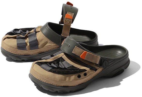 크록스 x 빔즈 낚시 조끼 클로그 '탄 더스티 올리브' 206685-2ZD Shop 크록스 x 빔즈 낚시 조끼 클로그 '탄 더스티 올리브' 206685-2ZD