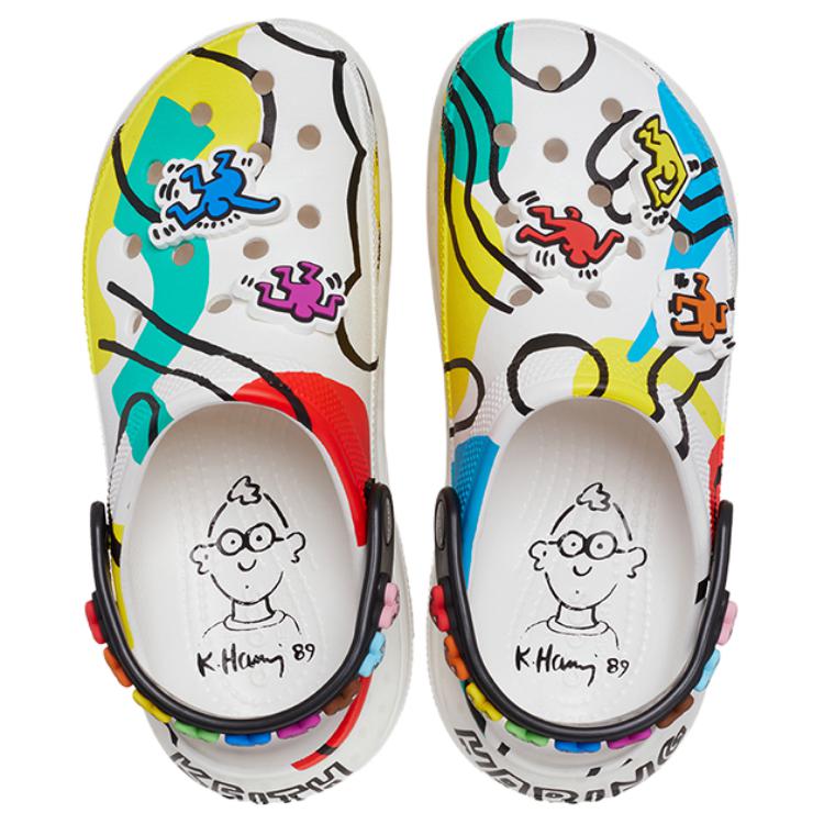 Details for Artestar x Crocs卡駱馳 哈林光輪舒適休閒透氣 防滑耐磨 洞洞鞋 男女同款 白色