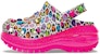 Crocs x Lisa Frank Mega Crush Clogs 'Pink Multi' - Pelbagai Merah Jambu 207735-6QQ