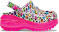 Order Crocs x Lisa Frank Mega Crush Clogs 'Pink Multi' 207735-6QQ
