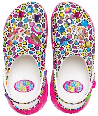 Crocs x Lisa Frank 粉色多彩厚底凉鞋 207735-6QQ Order Crocs x Lisa Frank 粉色多彩厚底凉鞋 207735-6QQ