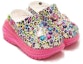 Shop Crocs x Lisa Frank Mega Crush Clogs 'Pink Multi' - Pelbagai Merah Jambu 207735-6QQ