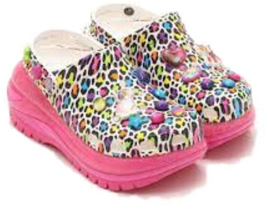 Crocs x Lisa Frank Mega Crush Clogs 'Pink Multi' 207735-6QQ Shop Crocs x Lisa Frank Mega Crush Clogs 'Pink Multi' 207735-6QQ