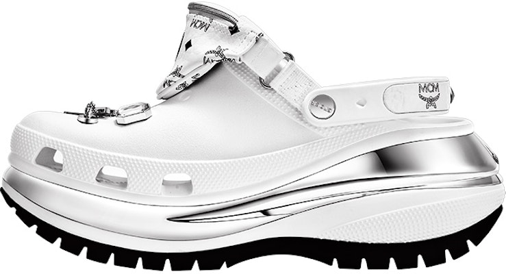 MCM Crocs x Mega Crush Clogs 'White Silver' MEXDAMM08WT Buy MCM Crocs x Mega Crush Clogs 'White Silver' MEXDAMM08WT