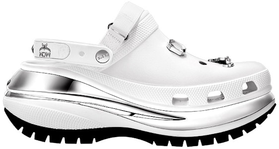 MCM Crocs x Mega Crush Clogs 'Putih Perak' MEXDAMM08WT Order MCM Crocs x Mega Crush Clogs 'Putih Perak' MEXDAMM08WT