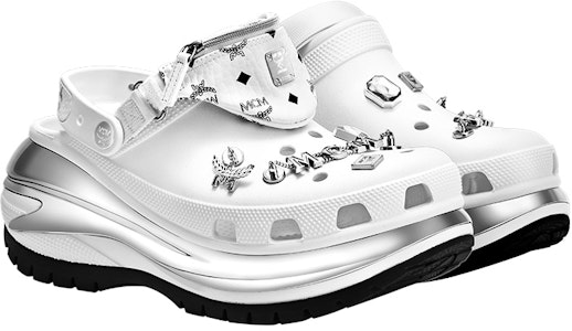 MCM Crocs x Mega Crush Clogs 'Putih Perak' MEXDAMM08WT Lookbook MCM Crocs x Mega Crush Clogs 'Putih Perak' MEXDAMM08WT