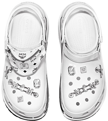 MCM Crocs x Mega Crush Clogs 'White Silver' MEXDAMM08WT Shop MCM Crocs x Mega Crush Clogs 'White Silver' MEXDAMM08WT